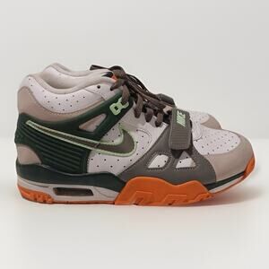 Nike Air Trainer 1 Shoes Mens Size 6Y Green Orange FZ3555-323 Miami Hurricanes